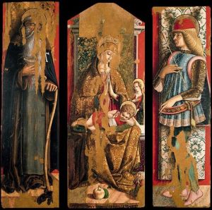Second Triptych by Carlo Crivelli