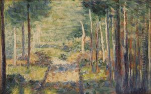 Path in the woods, Barbizon by Georges Seurat