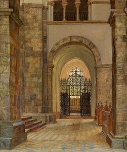 Fra Ribe domkirke. Et af kapellerne Fra Ribe domkirke. Et af kapellerne