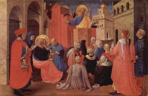 Der heilige Petrus predigt in Anwesenheit des hl. Markus by Fra Angelico