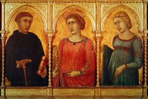 Three Saints by Pietro Lorenzetti
