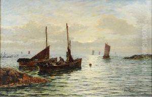 Fishing Boats Inshore by John Chalmers
