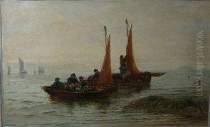 The Day's Catch, Off The West Coast, Aisla Craig by John Chalmers