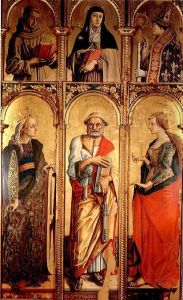 Triptych of Montefiore by Carlo Crivelli