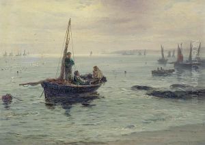 Abbs Head, Berwick - A Rest From Fishing by John Chalmers