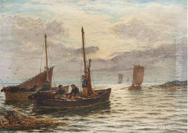 Fishing Boats At Dawn - view 1