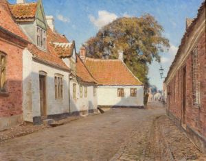 Hjornet af Puggaardsgade, Ribe by C.M. Soya-Jensen