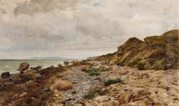 Stenet strandbred ved en jysk fjord - view 1