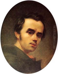 Self-portrait of Shevchenko (winter 1840/1841) by Taras Shevchenko
