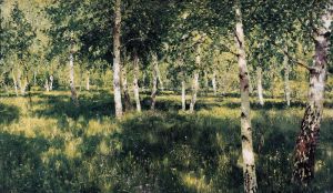 <<Berezovaa rosa>> by Isaac Levitan