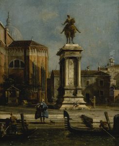 View of the Equestrian Statue of Bartolomeo Colleoni View of the Equestrian Statue of Bartolomeo Colleoni