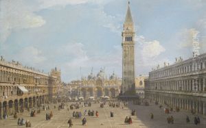 Piazza San Marco looking East towards the Basilica by Canaletto