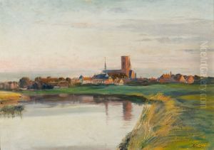Ribe seen from the West Ribe seen from the West