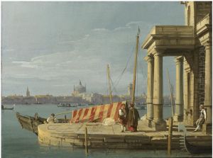 The Quay of the Dogana by Canaletto