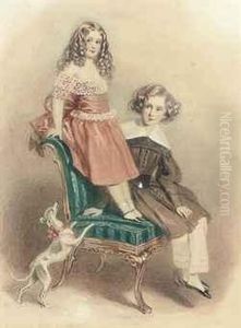 Portrait Of Lord And Lady Evelin Stanhope, The Children Of The Earlof Chesterfield Portrait Of Lord And Lady Evelin Stanhope, The Children Of The Earlof Chesterfield
