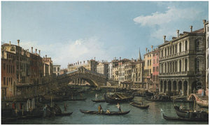 The Grand Canal looking North-East from the Palazzo Dolfin-Manin to the Rialto Bridge The Grand Canal looking North-East from the Palazzo Dolfin-Manin to the Rialto Bridge