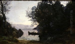 Vue prise a Riva by Jean-Baptiste Camille Corot