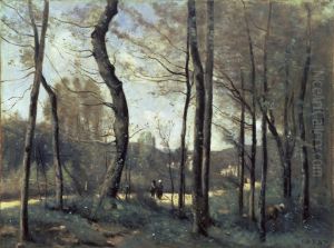 Early Spring near Mantes by Jean-Baptiste Camille Corot