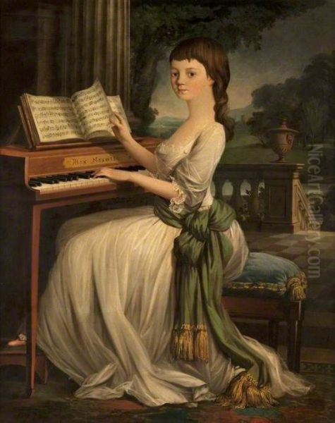 A Girl at a Harpsichord - view 1