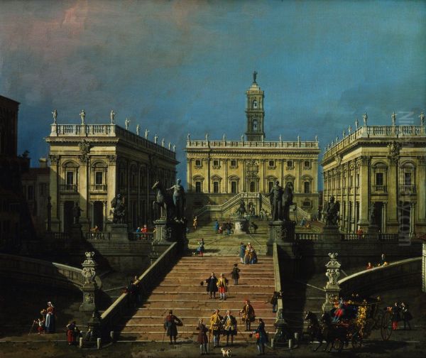ThePiazza del Campidoglioand the Cordonata - view 1