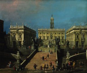 ThePiazza del Campidoglioand the Cordonata by Canaletto
