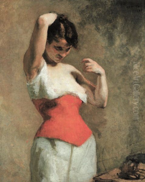 Femme au corset rouge - view 1