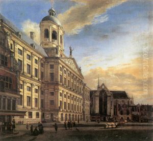View on the Town hall of Amsterdam