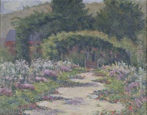 Le jardin et la maison de Claude Monet a Giverny by Blanche Hoschede Monet