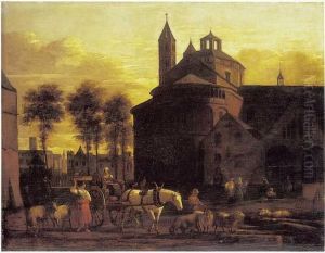 Horse and Cart before the Church of the Holy Apostles, Cologne