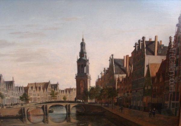 View of the Singel in Amsterdam with the Jan Rodenpoortstoren, Amsterdam - view 1