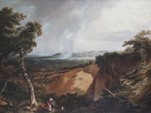 Ambelside Looking East Towards Wornfell by John James Chalo