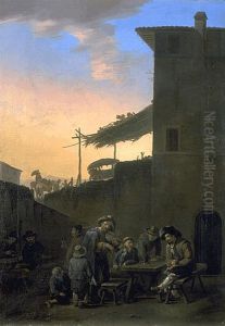 Drinkers before an Inn