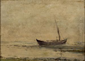 Marinha com Barco by Giovanni Battista Castagneto