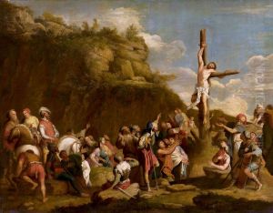 Crucifixion of Polyclitus by Salvator Rosa