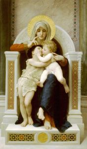 Madonna with child and John the Baptist by William-Adolphe Bouguereau