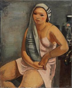 Femme au chale gris by Georges Kars