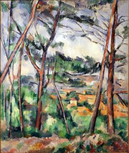 Paysage des environs d'Aix (la plaine de l'Arc) by Paul Cezanne