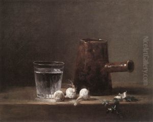 Glass of Water and Coffeepot by Jean-Baptiste-Simeon Chardin