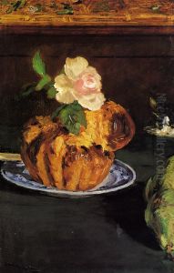 Nature morte, Brioche by Edouard Manet