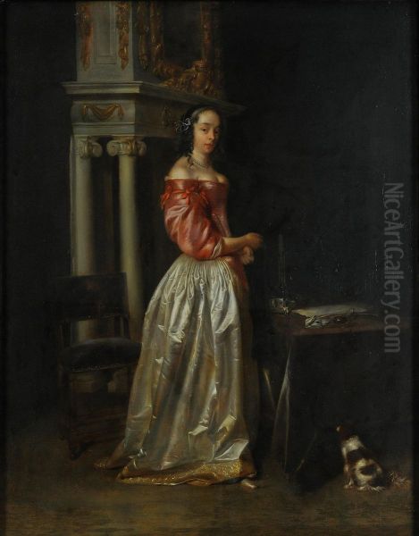 Young Lady in Interior - view 1