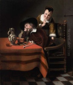 A Sleeping Man having his Pockets Picked by Nicolaes Maes