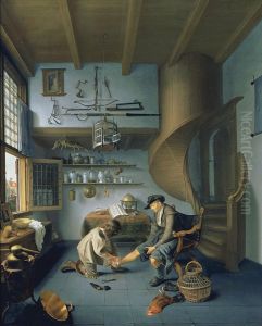 Barber-Surgeon tending a Peasant's Foot