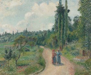 La Route d'Osny by Camille Pissarro