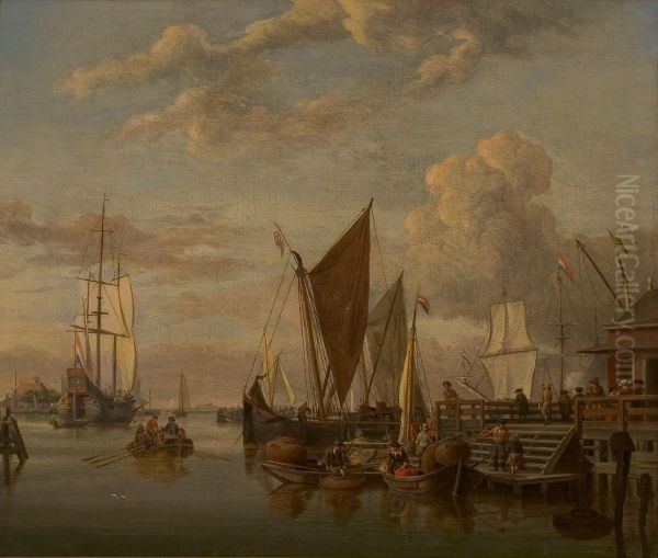 Gezicht op het IJ bij Amsterdam - view 1
