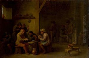 Kaartspelers in een herberg