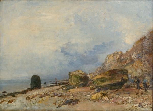 Rotskust bij Sainte-Adresse - view 1