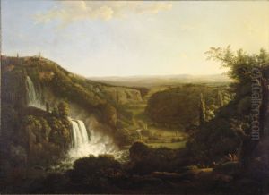 Het dal van de Anio met de watervallen van Tivoli