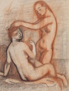 Two female Nudes by Georges Kars