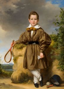 Portret van Jan Philips Francois van der Vinne by Jan Adam Kruseman