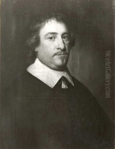Portret van een man met grijze lokken Portret van een man met grijze lokken